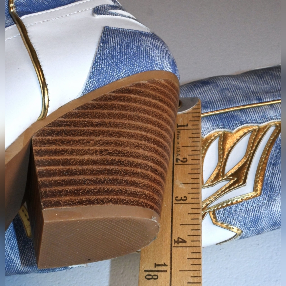 ARiderGirl Eagle Wing Lady's Size 6 Mid-Calf Boots Stacked Leather Heel Western. - Picture 12 of 16